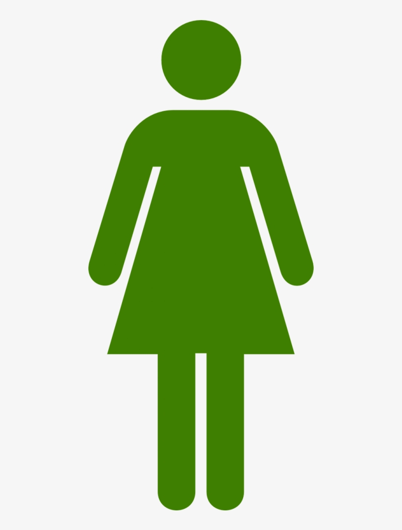 Stick Men And Women Clipart , Png Download - Female Toilet Sign, transparent png