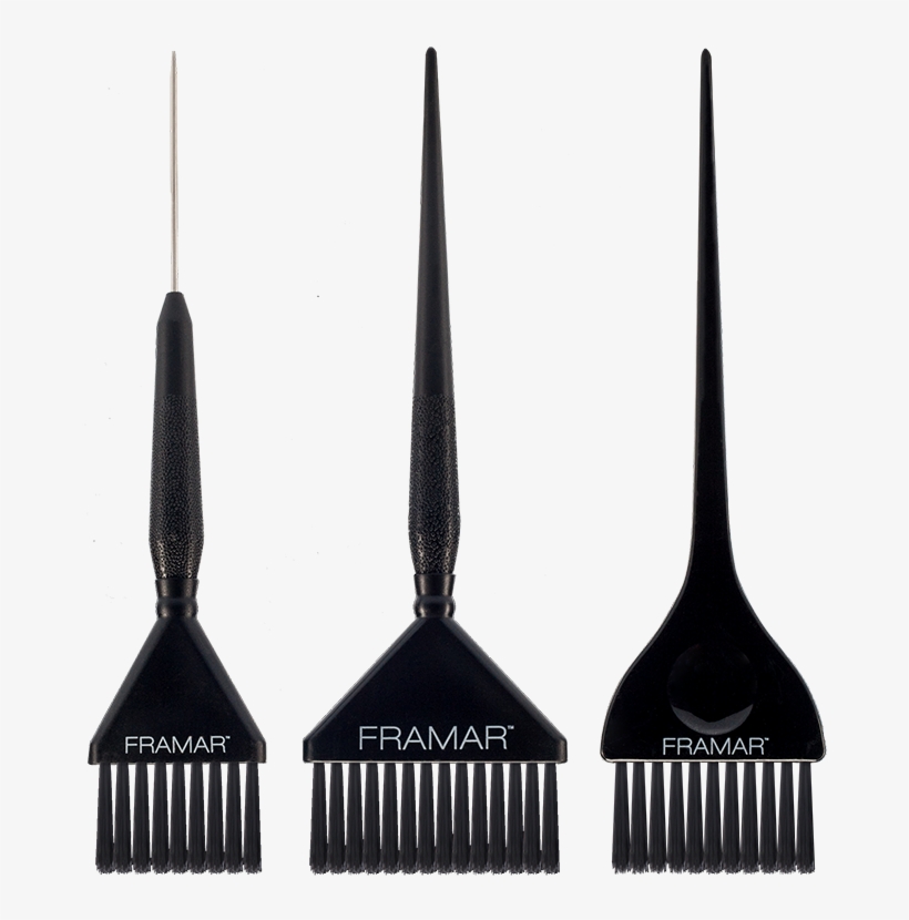 Framar 3 Piece Color Brush Set - Paintbrush, transparent png