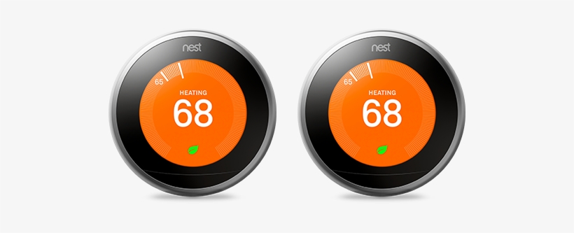 Nest Learning Thermostat 2 Pack - Circle, transparent png