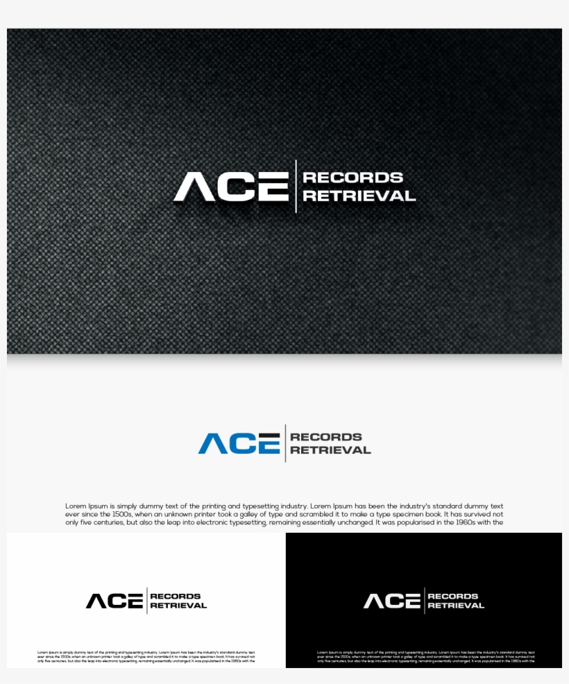 Logo Design By Owsky 2 For Ace Records Retrieval, Llc - Business Card, transparent png