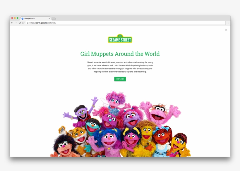 Voyager Culture Sesame1 - Sesame Street Girl Around The World, transparent png