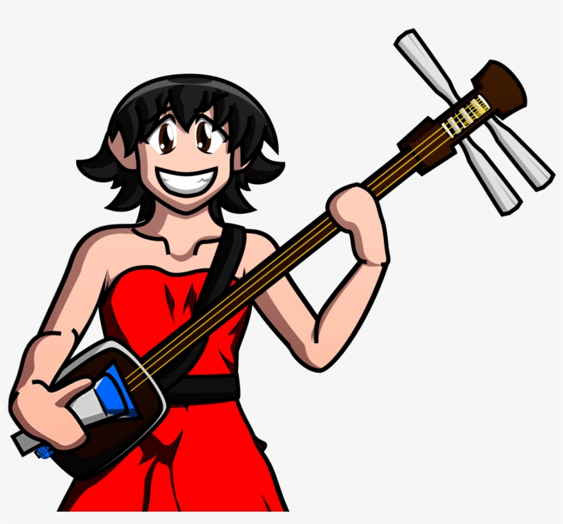 Tomo Takino Weapon String Instrument Musical Instrument - Shamisen Gif, transparent png