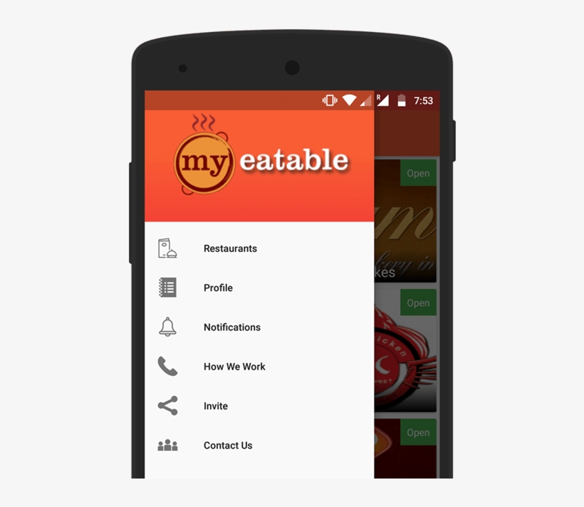 Myeatable In Your Mobile - Smartphone, transparent png