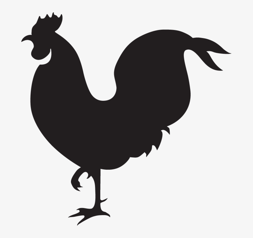 Sputnik Wall Clock Monochrome Living - Silueta De Gallos De Pelea, transparent png