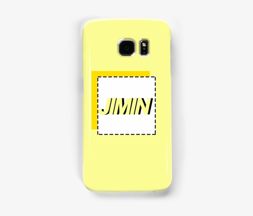 Bts Jimin Yellow Typography - Mobile Phone Case, transparent png