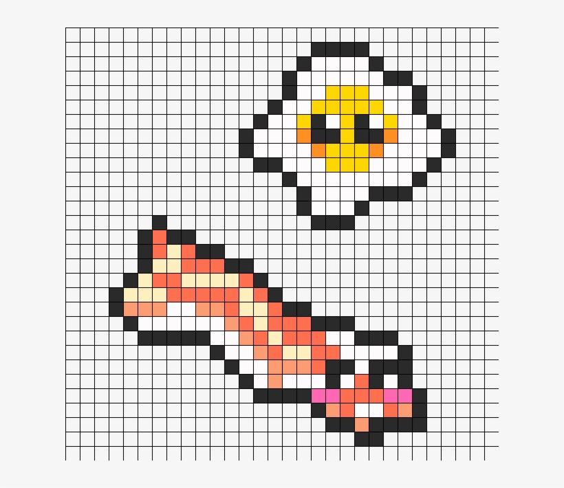 Egg N Bacon Perler Bead Pattern / Bead Sprite - Sans Blue Eye Png, transparent png