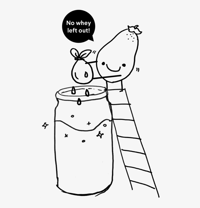 Every Drop Of Yogurt Whey Is Full Of Calcium, Probiotics - Cartoon, transparent png