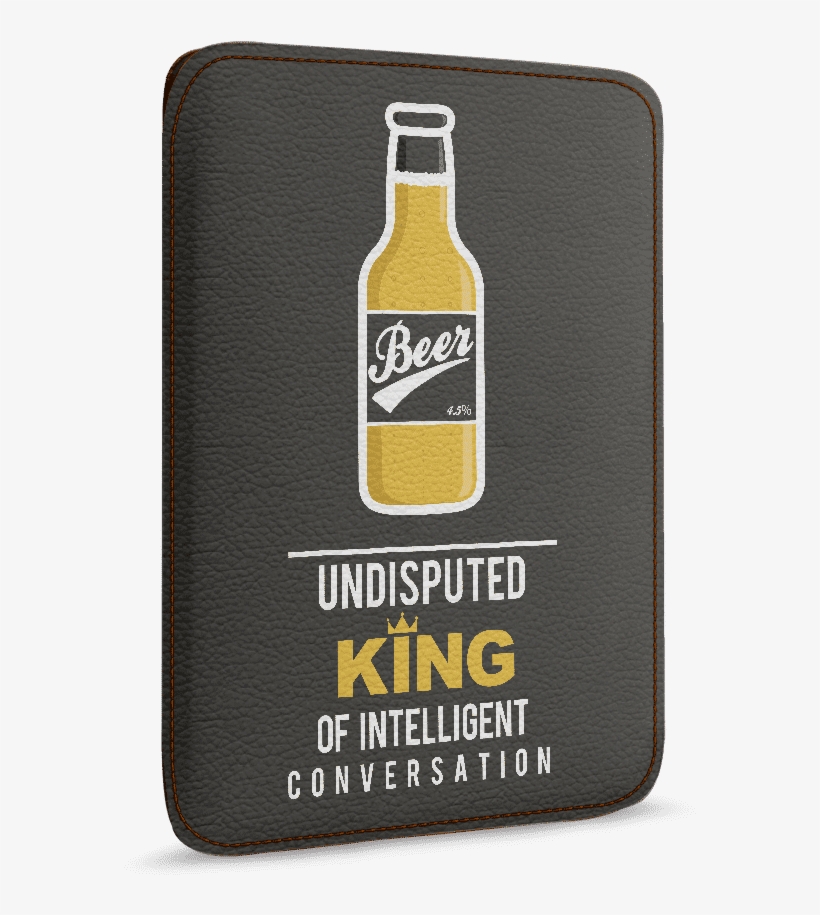 Dailyobjects Beer Real Leather Sleeve Case Cover For - Beer Bottle, transparent png