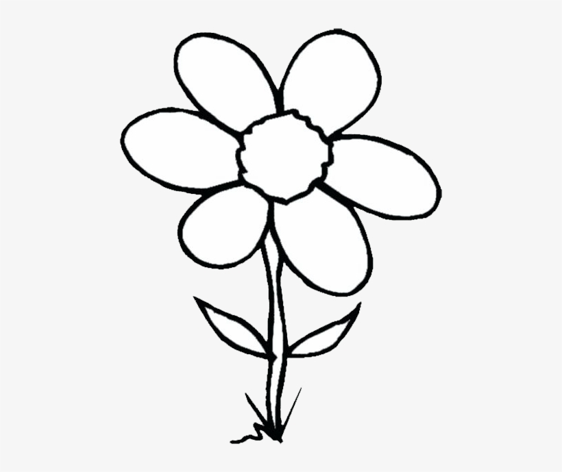 Largest And Collection Of Flower Clipart Images In - Black And White Picture Of Flower Clip Art, transparent png