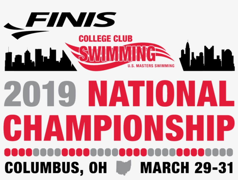 2019 Finis College Club Swimming National Championship - Graphic Design, transparent png