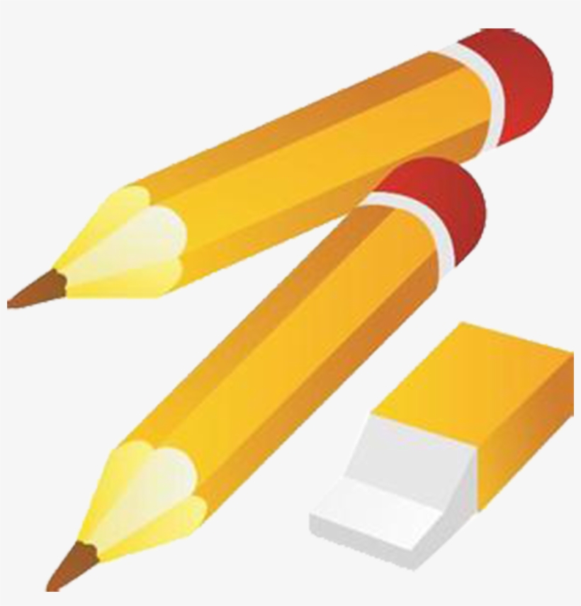 Banner Royalty Free Library Notebook Transprent Png - Pencil And Eraser Clipart, transparent png