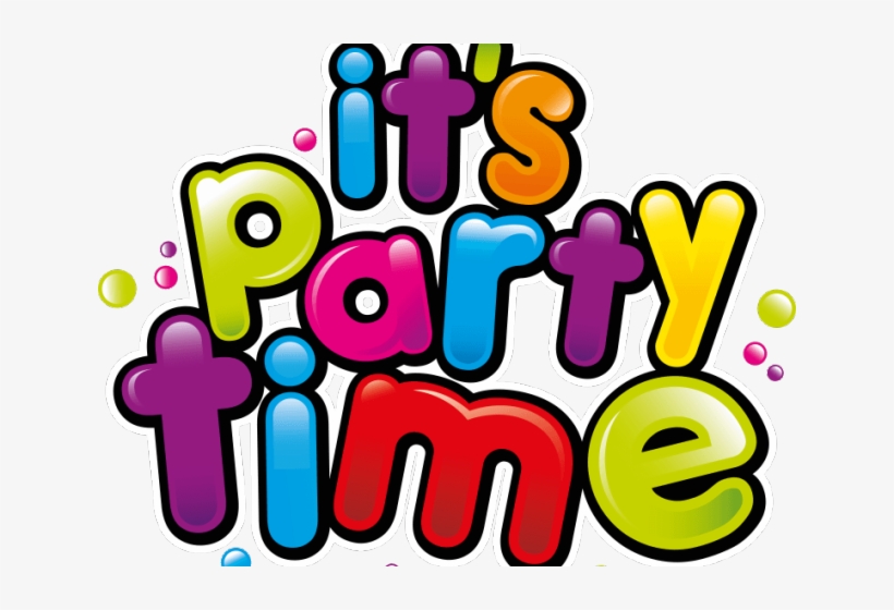 Swimming Clipart Birthday Party - Party Time Clip Art, transparent png