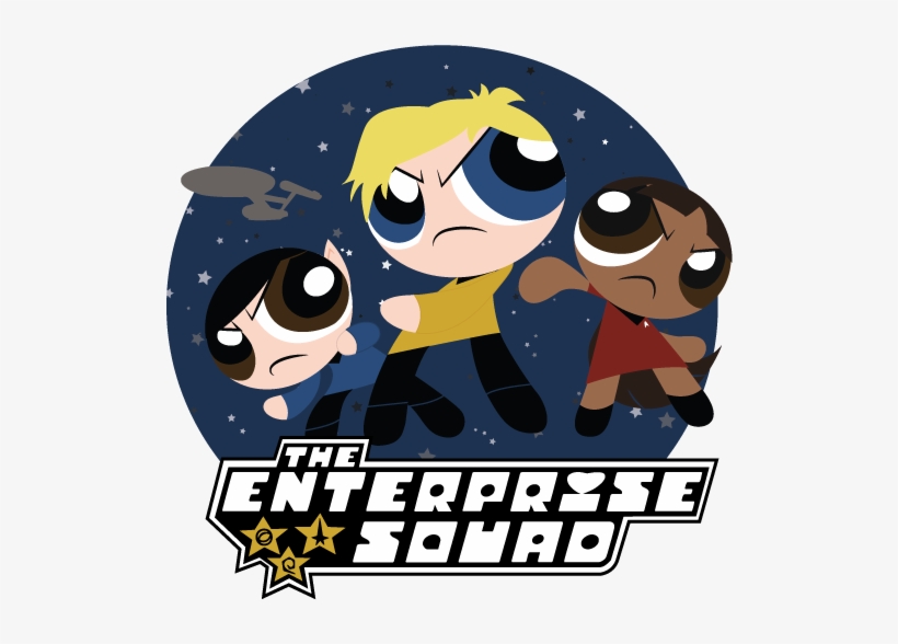 Star Trek Enterprise Clipart - Star Trek Powerpuff, transparent png