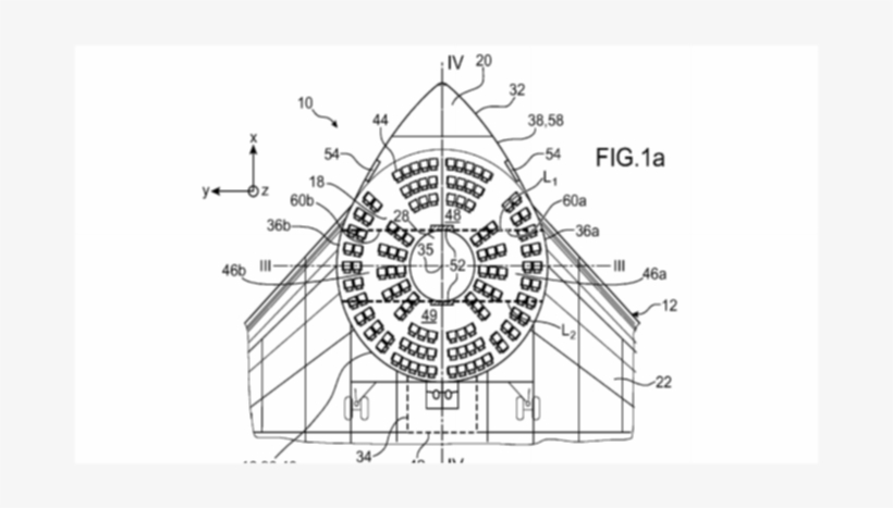 Avion Comercial Patente - Airbus Flying Donut, transparent png