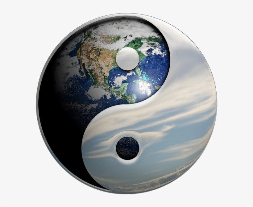 File - Earth Dao - Yin-yang - Yin And Yang World, transparent png