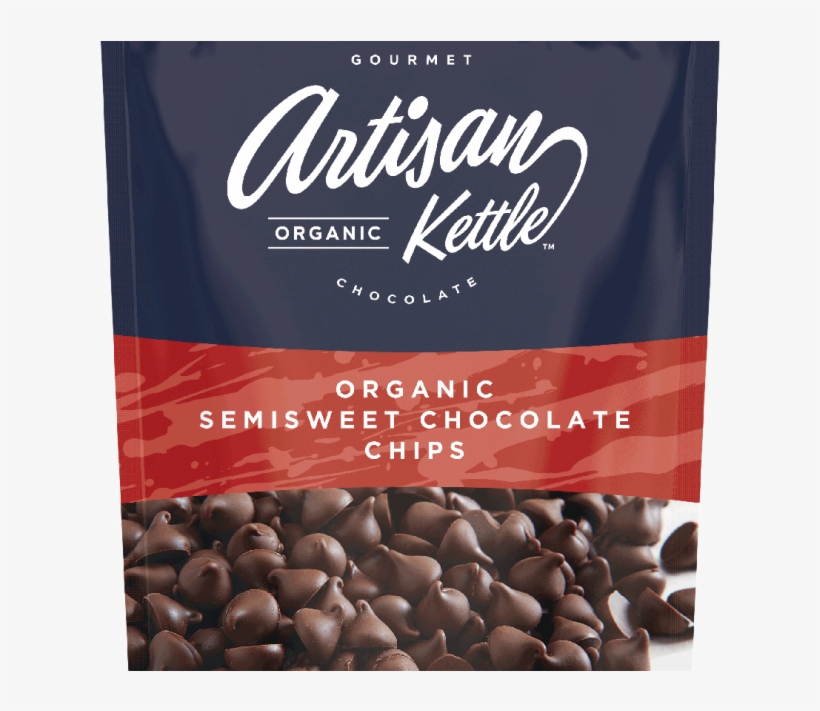 Artisan Kettle Semisweet Organic Chocolate Chips - Chocolate Bar, transparent png