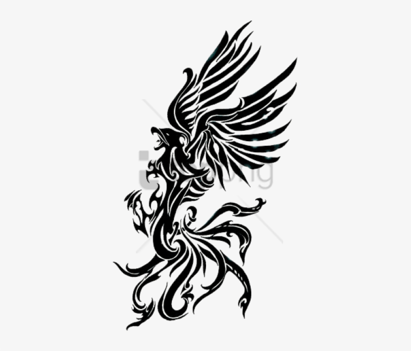 Free Png Phoenix Tattoo Right Png Image With Transparent - Phoenix Tattoo Png, transparent png