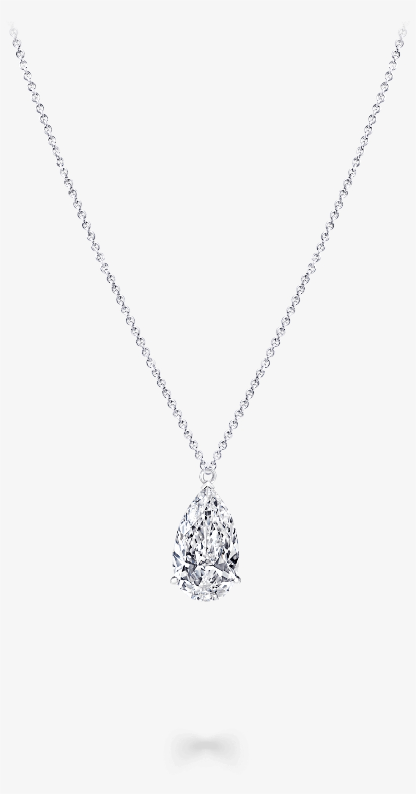 A Classic Graff Necklace Featuring A Pear Shape Diamond - Locket, transparent png
