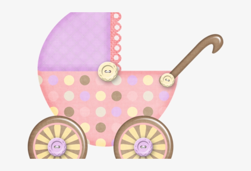 Purple Clipart Baby Carriage - Carriage, transparent png