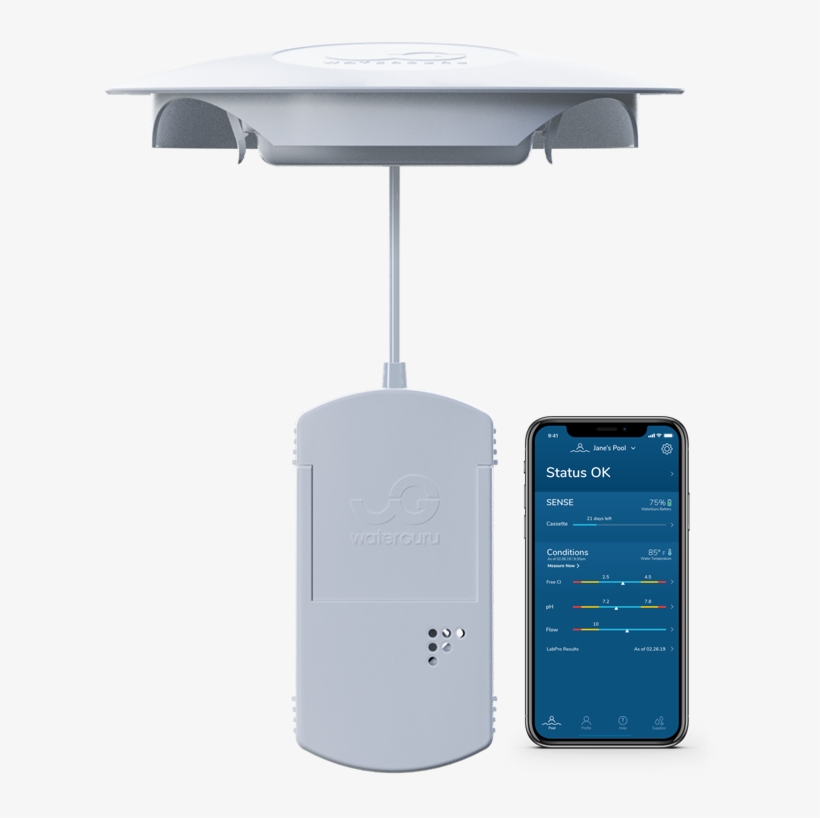 Sense Pool Care App - End Table, transparent png