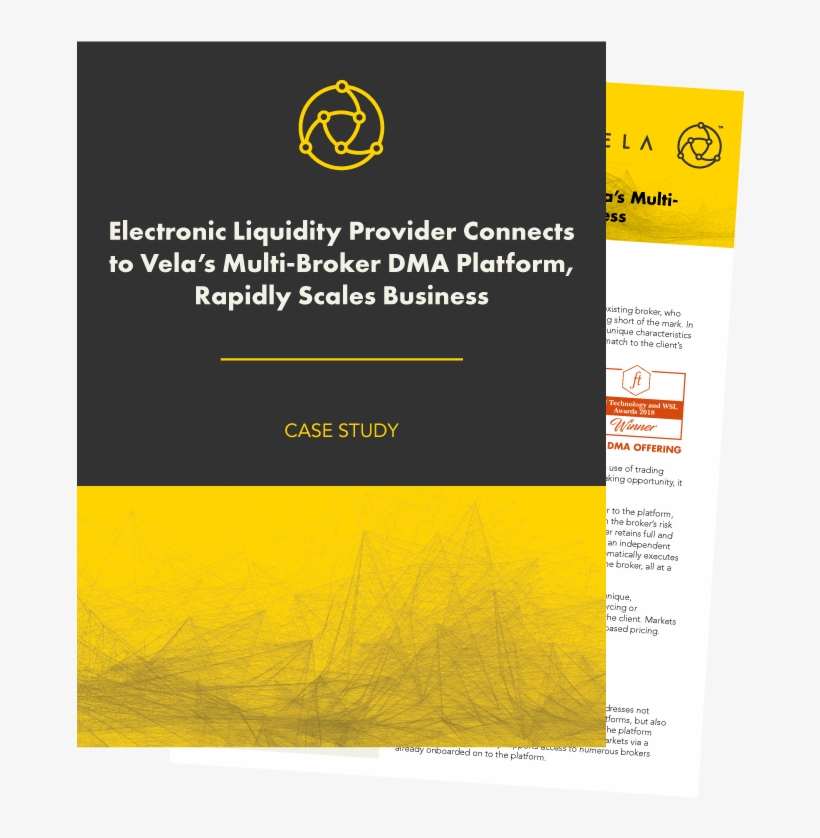 Electronic Liquidity Provider Connects To Vela's Multi-broker - Graphic Design, transparent png
