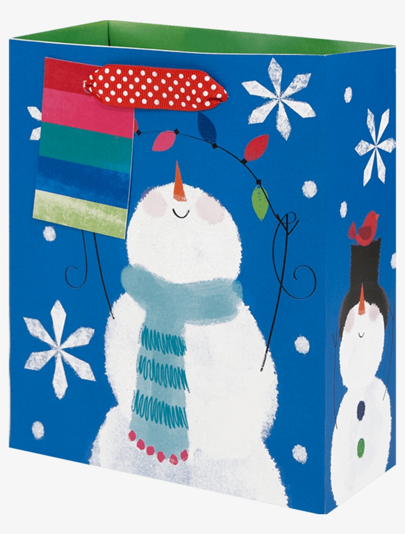 Let It Snow Small Bag - Snowman, transparent png