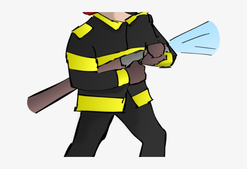 Cartoon Firefighter Pictures - Fire Safety Writing Paper, transparent png