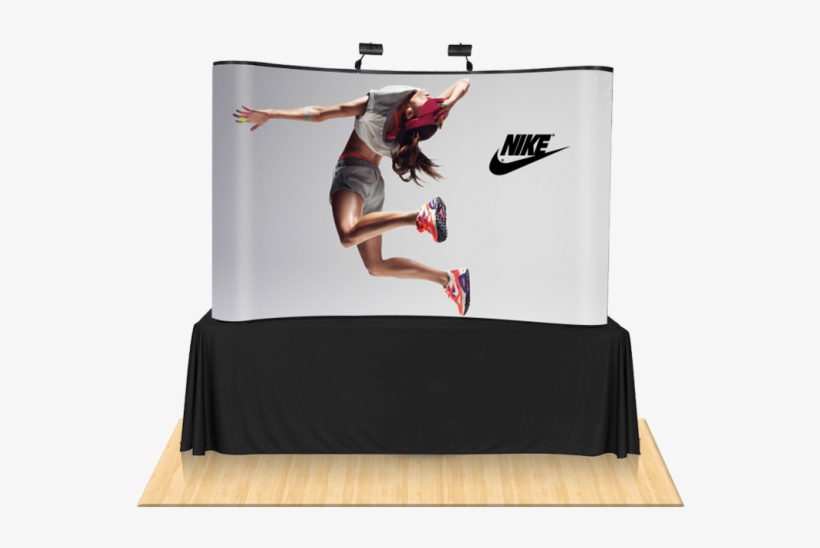 8ft Curved Table Top Pop Up Display - Banner - 600x655 PNG Download ...