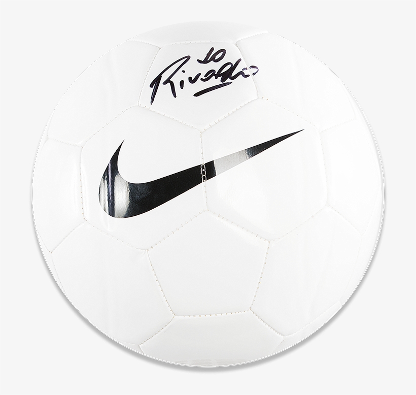 Rivaldo Signed White Nike Ball - Soccer Ball, transparent png