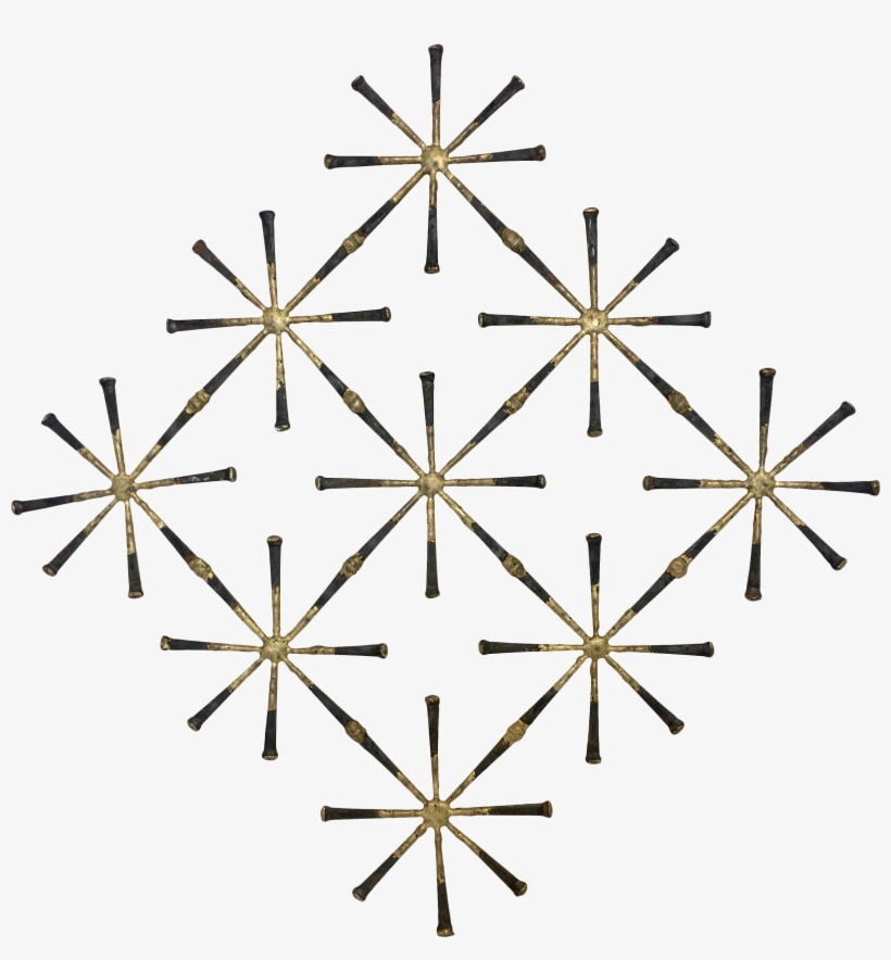 Vintage Metal Nail Wall Sculpture On Chairish - Triangle, transparent png