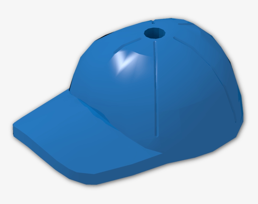 Minifig Cap With Short Arched Peak With Seams And Top - Baseball Cap, transparent png