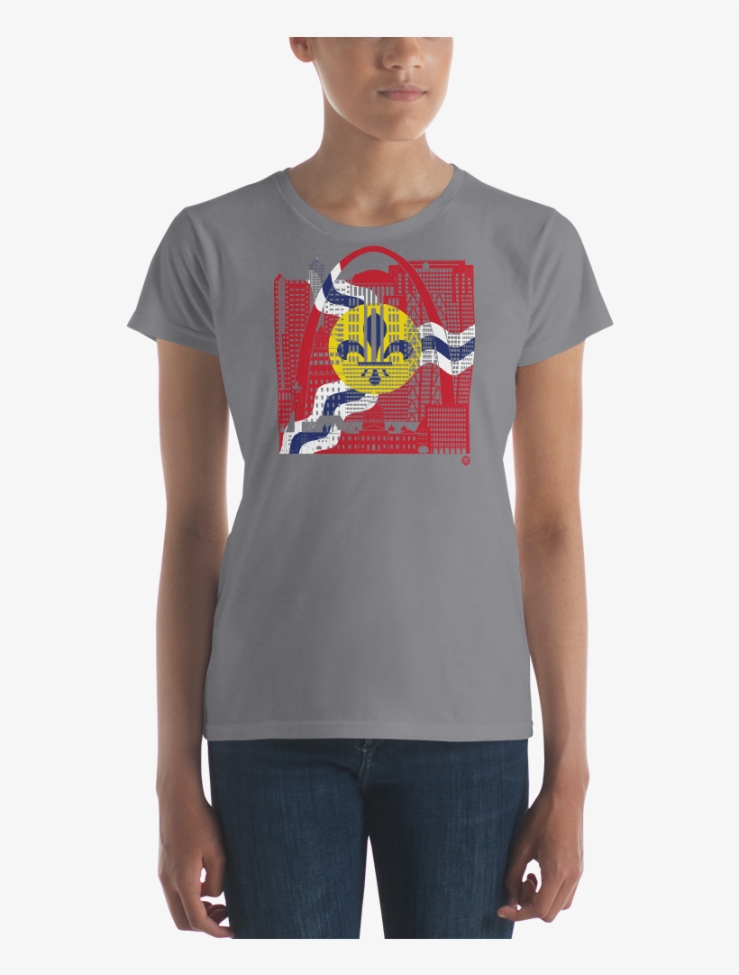 Louis Squared" Women's Short Sleeve T-shirt - T-shirt, transparent png