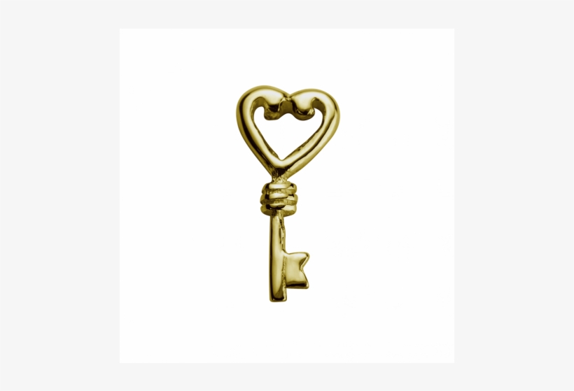 Stow Gold Key Charm - Heart, transparent png