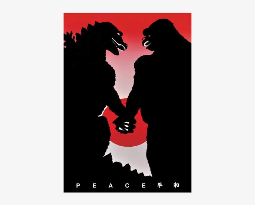 Popular - Godzilla King Kong Peace, transparent png