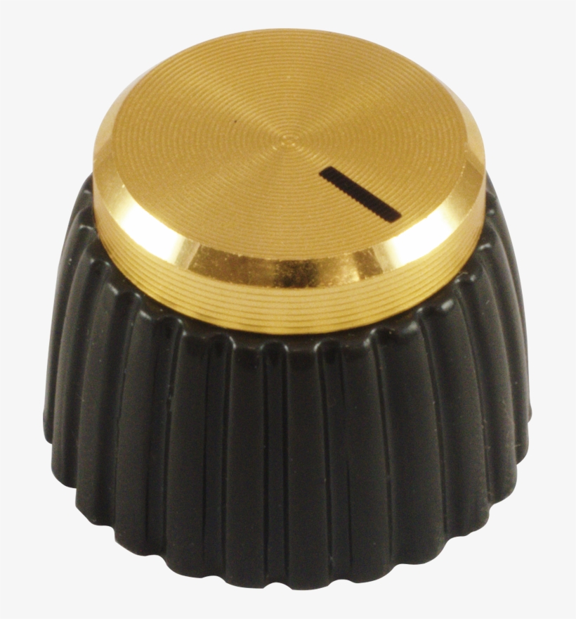 Marshall, Brown, Gold Cap, Set Screw, Single Image - Marshall Knobs, transparent png