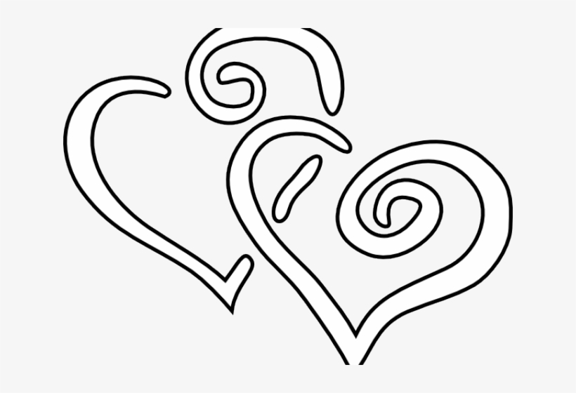 Heart Pictures Clipart Black And White - Black And White Heart Images Clipart, transparent png