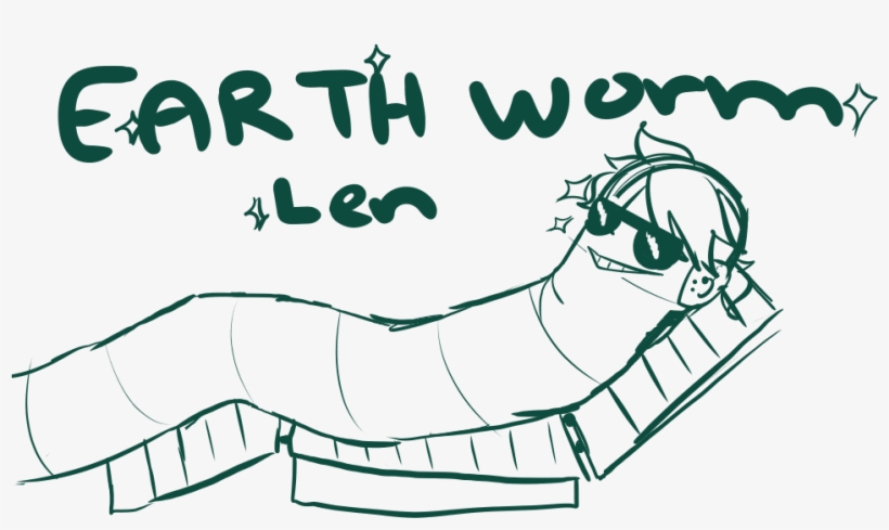 Worm Drawing Earth - Sketch, transparent png