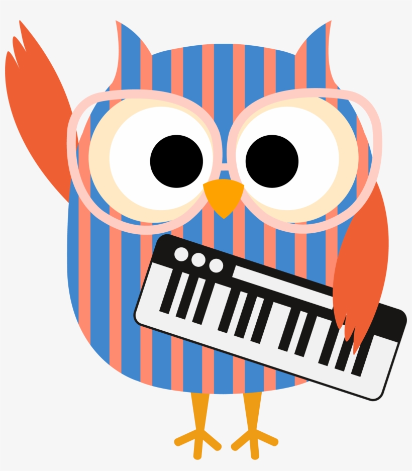 Black And White Stock Class Graphics Illustrations - Owl Clip Art Music, transparent png