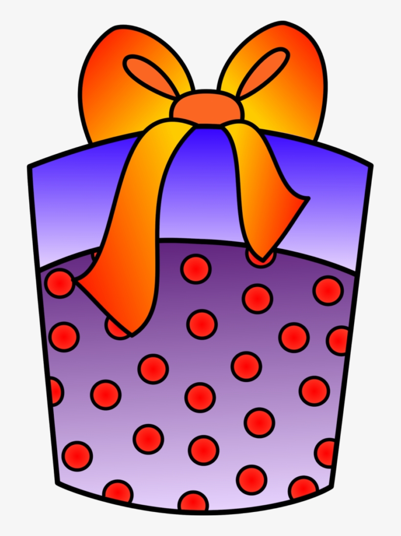 Gift Clipart Orange - Clip Art, transparent png
