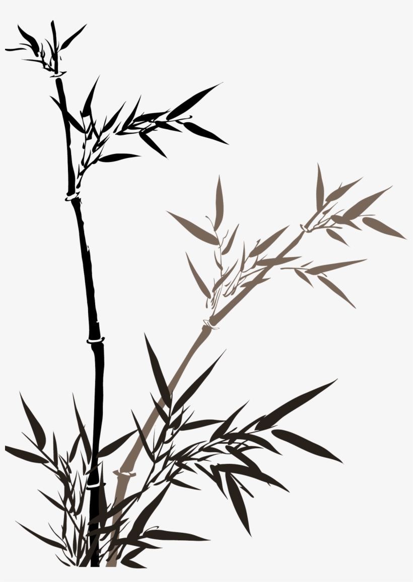 China Bamboo Wash - Chinese Bamboo Ink Painting, transparent png