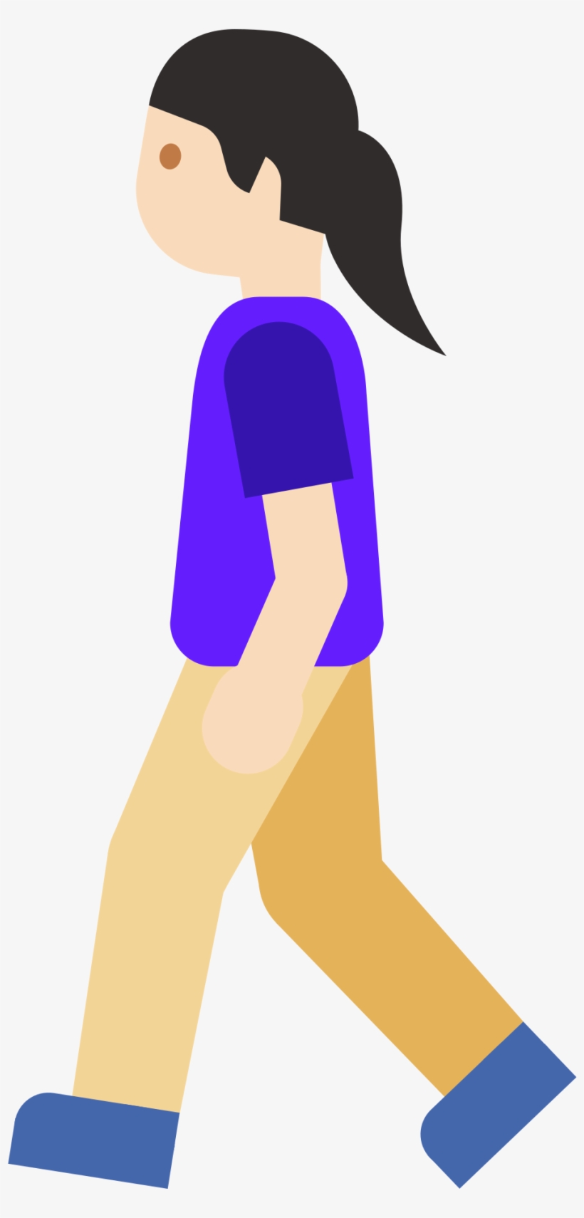 Open - Emoji Andando, transparent png