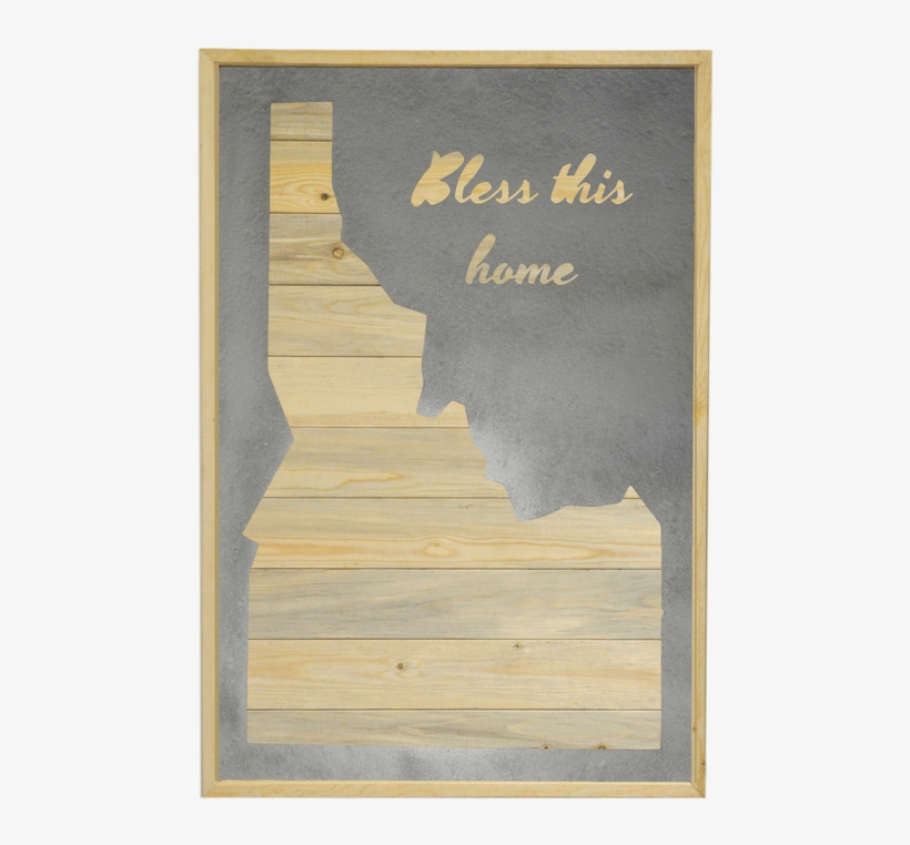 Wood & Steel Idaho Sign - Plank, transparent png