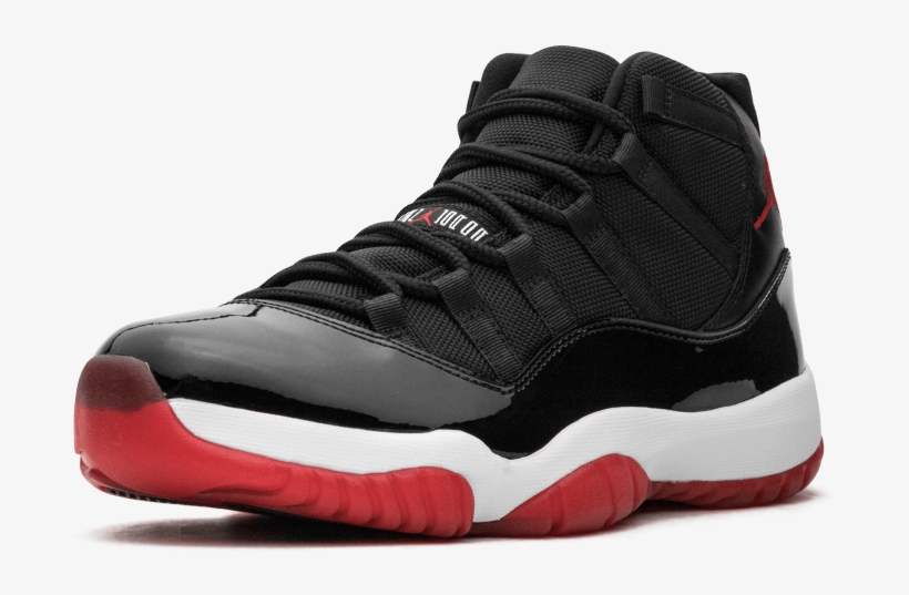 Air Jordan 11 Retro 'bred' - Jordan 11 Bred 2019, transparent png