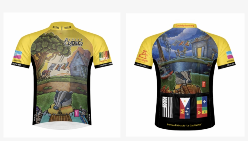 The 2018 Cycle Zydeco Jersey Featuring "the Badger" - Active Shirt, transparent png