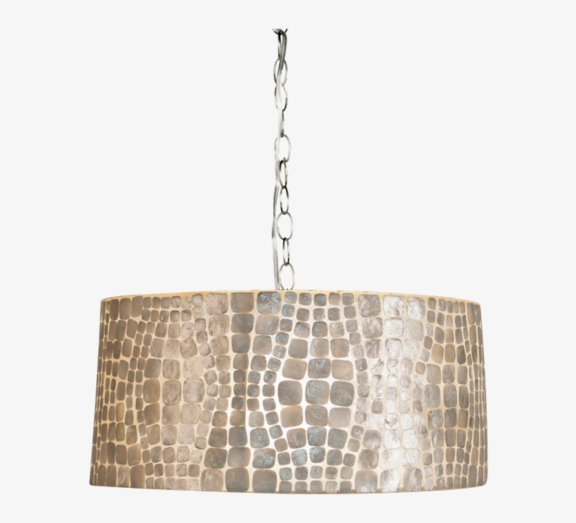 Worlds Away Croc Capiz Shell Pendant - Chandelier, transparent png