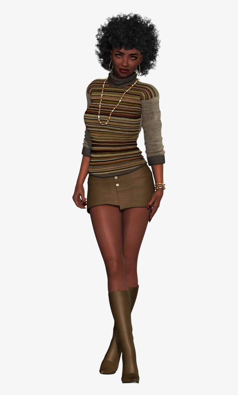 African American Woman Ethnic African American - Girl, transparent png