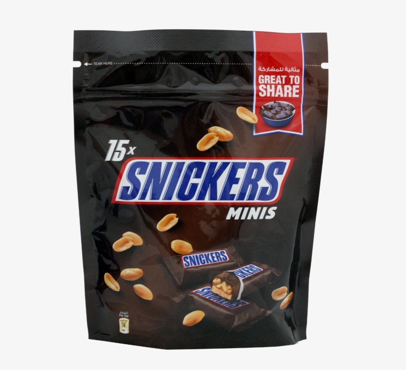 Snickers Chocolate Mini 225g - Snickers Chocolate Logo, transparent png