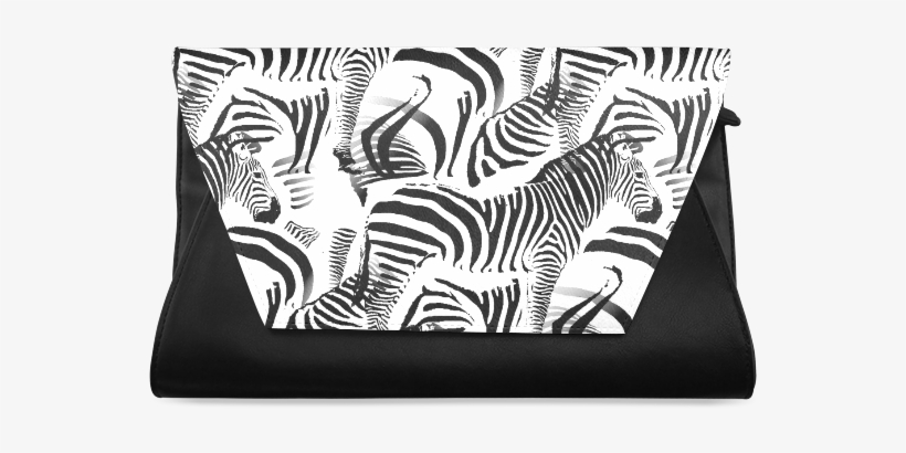 Black & White Stripes Clutch Bag - Cushion, transparent png