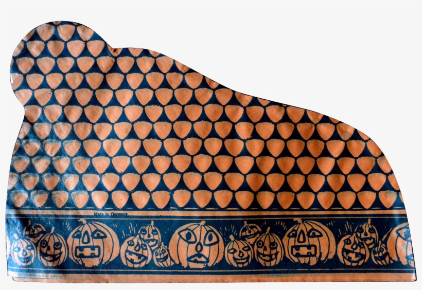 Vintage Halloween Party Hat Pumpkin Patch Border Germany - Pattern, transparent png