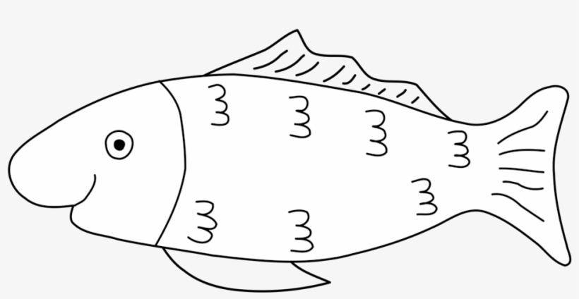 Ausmalbild Coloring Book Fish Drawing Template - Pomacentridae, transparent png